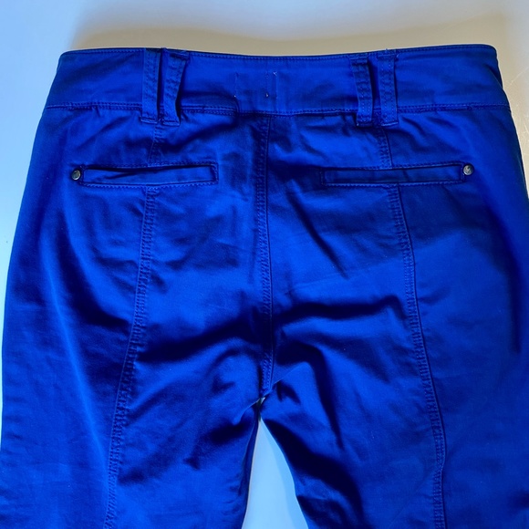 Anthropologie Pilcro Womens Moto Pants Ankle Zip Diamond Stitched / size 2 Blue - Picture 7 of 14